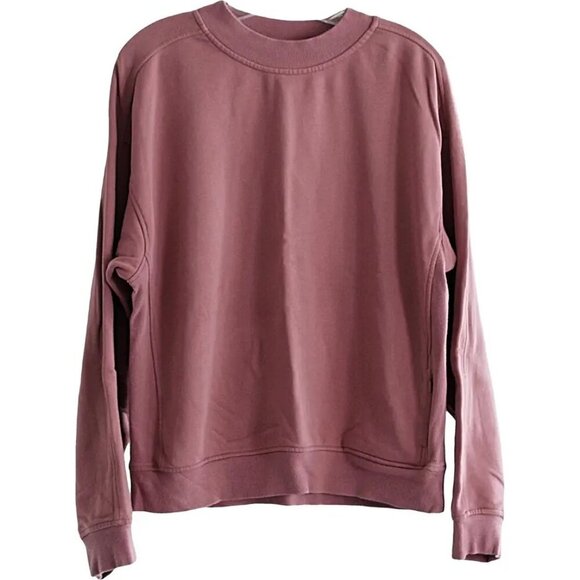 Lululemon - sz 10 - Chill On Pullover in Quicksand (Mauve Pink), Terry Sweatshir - Picture 1 of 12